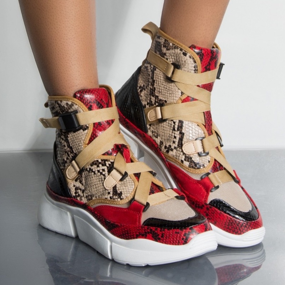Cape Robbin Superstar Snake Skin Stylish Shoe